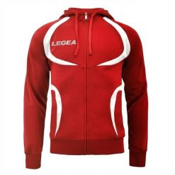 Kurtka rozgrzewkowa Męska Tunezja czerwono-biała. Białe kurtki męskie Legea, m, bez wzorów, z poliesteru, do biegania. Za 68.00 zł.