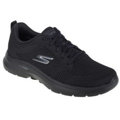 Buty sportowe Sneakersy męskie, Skechers Go Walk 6-Avalo. Czarne buty sportowe męskie Skechers, bez zapięcia, trekkingowe. Za 279.99 zł.
