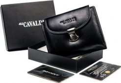 4U Cavaldi Portfel damski ze skóry naturalnej zamykany klapką, RFID Cavaldi Nie dotyczy. Portfele damskie 4U Cavaldi, bez wzorów, ze skóry. Za 97.44 zł.