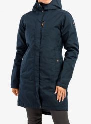 Płaszcz damski Fjallraven Kiruna Padded Parka. Niebieskie parki damskie Fjällräven, na zimę, xs, bez wzorów, z bawełny, biznesowe, z kapturem. Za 1,352.99 zł.