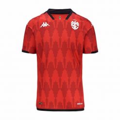 Koszulka trzecia Spezia Calcio Pro 2023/24. Czerwone koszulki sportowe męskie Kappa, bez wzorów, bez kołnierzyka, bez ramiączek, do piłki nożnej. Za 403.00 zł.