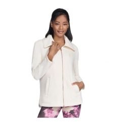 Bluza Damska SKECHERS GOSNUGGLE TUNIC FZ JACKET JA214-OFWT S. Białe bluzy damskie Skechers, s, bez wzorów, bez kaptura. Za 229.99 zł.