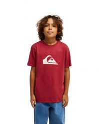 Koszulka z krótkim rękawem dla Chłopcy EV COMP LOGO Czerwony. Czerwone t-shirty dla chłopców Quiksilver, bez wzorów, z bawełny, bez ramiączek. Za 37.50 zł.