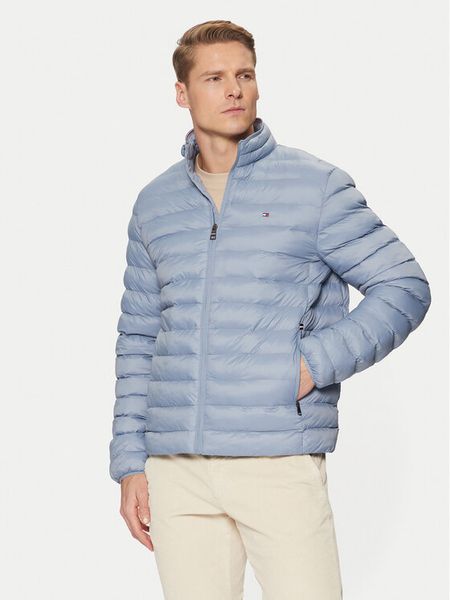 Tommy Hilfiger Kurtka przejściowa MW0MW37634 Niebieski Regular Fit. Niebieskie kurtki męskie Tommy Hilfiger, m, bez wzorów, z syntetyku, bez kaptura. Za 479.99 zł.