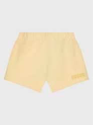 Guess Szorty materiałowe K3GD11 KA6R3 Beżowy Regular Fit. Brązowe spodenki dla dziewczynek Guess, z aplikacjami, z bawełny. Za 79.99 zł.