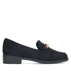 Loafersy DeeZee. Czarne mokasyny damskie DeeZee. Za 119.99 zł.