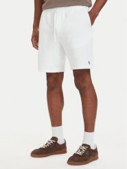 Polo Ralph Lauren Szorty sportowe 710A12486006 Biały Regular Fit. Białe krótkie spodenki sportowe męskie Polo Ralph Lauren, l, bez wzorów, z bawełny. Za 689.99 zł.