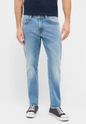 Męskie Spodnie Jeansowe Mustang Style Oregon Slim K Denim Blue 1016322 5000 303. Niebieskie spodnie materiałowe męskie Mustang, l, bez wzorów, z denimu. Za 219.99 zł.