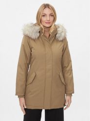 ONLY Parka 15300633 Brązowy Regular Fit. Brązowe kurtki damskie Only, s, bez wzorów, z syntetyku, bez kaptura. Za 349.99 zł.