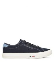 Tommy Hilfiger Tenisówki Hi Vulc Street Canvas FM0FM05515 Granatowy. Niebieskie trampki męskie Tommy Hilfiger, bez wzorów, z materiału, street, bez zapięcia. Za 239.99 zł.