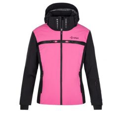 Damska kurtka narciarska Kilpi HATTORI-W. Czerwone bluzy sportowe damskie Kilpi, xs, bez wzorów, z nylonu, bez kaptura, narciarskie. Za 835.17 zł.