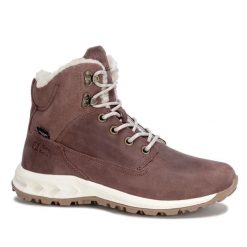 Buty damskie trekkingowe Jack Wolfskin QUEENSTOWN CITY TEXAPORE MID. Brązowe trekkingi damskie Jack Wolfskin, na jesień, trekkingowe. Za 309.00 zł.