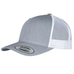 Dwukolorowa Czapka Trucker Retro. Białe czapki i kapelusze damskie FLEXFIT, bez wzorów, retro. Za 58.99 zł.