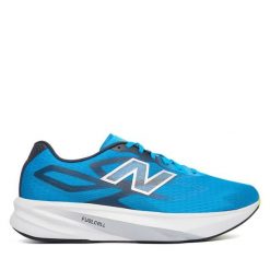 Buty do biegania New Balance. Niebieskie buty sportowe męskie New Balance, bez zapięcia, do biegania. Za 489.99 zł.