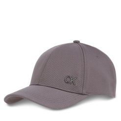 Czapka z daszkiem Calvin Klein. Szare czapki i kapelusze męskie Calvin Klein, bez wzorów. Za 159.99 zł.