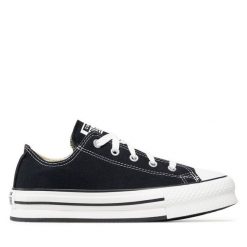 Trampki Converse. Czarne półbuty damskie Converse, bez wzorów, retro, bez zapięcia. Za 219.99 zł.