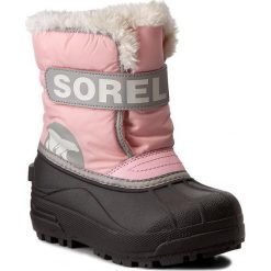 Śniegowce SOREL - Childrens Snow Commander NC1877 Cupid/Dove 651. Buty zimowe dziewczęce marki Sorel. W wyprzedaży za 189.00 zł.
