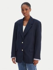 Tommy Jeans Marynarka DW0DW22601 Granatowy Boyfriend Fit. Niebieskie żakiety damskie Tommy Jeans, l, bez wzorów, z jeansu. Za 849.99 zł.