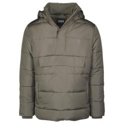 Urban classic pull over parka. Zielone kurtki męskie Urban Classics, na zimę, m, bez wzorów, bez kaptura. Za 298.00 zł.