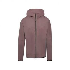 Bluza sportowa męska Nike Tech Fleece. Czerwone bluzy męskie Nike, m, bez wzorów, z materiału, z kapturem. Za 424.00 zł.