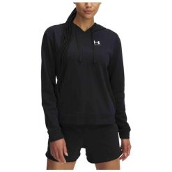 Bluza Damska Under Armour. Czarne bluzy damskie Under Armour, bez wzorów, bez kaptura. Za 136.99 zł.