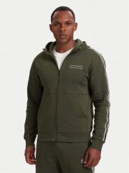 EA7 Emporio Armani Bluza 7M002197 AF10377 U7014 Zielony ciemny Regular Fit. Zielone bluzy męskie EA7 Emporio Armani, l, bez wzorów, z bawełny, bez kaptura. Za 629.99 zł.