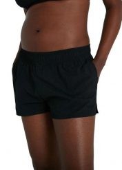 Spodenki szorty kąpielowe damskie Speedo Essentials Watershort. Czarne szorty sportowe damskie Speedo, l, bez wzorów, z materiału, sportowe, do biegania. Za 172.50 zł.