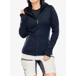Bluza z kapturem damska Didriksons Anneli Full Zip 2. Niebieskie bluzy damskie Didriksons, xs, bez wzorów, z kapturem. Za 282.99 zł.