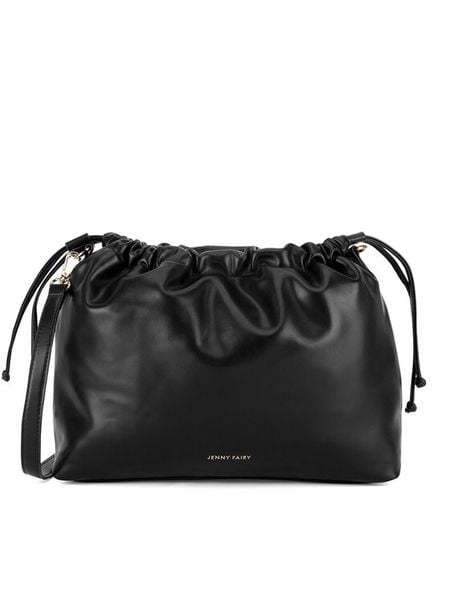 Jenny Fairy Torebka JFR-B-008-06 Czarny. Czarne torebki do ręki damskie Jenny Fairy, bez wzorów, z poliesteru, bez dodatków. Za 96.99 zł.