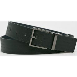 Trussardi Jeans - Pasek skórzany. Czarne paski damskie TRUSSARDI JEANS, w paski, z jeansu. W wyprzedaży za 239.90 zł.