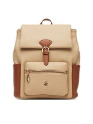 Beverly Hills Polo Club Plecak CEO-BHPC-C-002-08 Beżowy. Brązowe plecaki damskie Beverly Hills Polo Club, bez wzorów, z materiału. Za 249.99 zł.