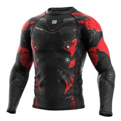Koszulka sportowa męska Rashguard do MMA EXTREME HOBBY IRON FORCE. Czerwone koszulki sportowe męskie EXTREME HOBBY, m, bez wzorów, z bawełny, bez kołnierzyka, bez ramiączek, na fitness i siłownię. Za 209.00 zł.