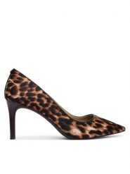 MICHAEL Michael Kors Szpilki Alina Flex 40F6HNMP2H Brązowy. Brązowe szpilki damskie MICHAEL Michael Kors, bez wzorów, ze skóry, bez obcasa, bez zapięcia. Za 679.99 zł.