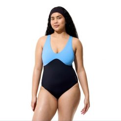 Strój kąpielowy damski Speedo Sculpture Butterfly Back. Czarne kostiumy jednoczęściowe damskie Speedo, bez wzorów, biznesowe, na fitness i siłownię. Za 339.99 zł.