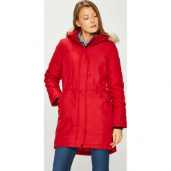 Vero Moda - Kurtka. Czerwone kurtki damskie Vero Moda, z materiału. W wyprzedaży za 179.90 zł.