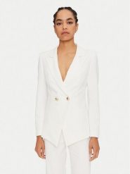 Rinascimento Marynarka CFC0119980003 Biały Regular Fit. Białe żakiety damskie Rinascimento, l, bez wzorów, z syntetyku. Za 819.99 zł.