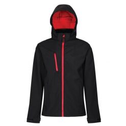 Męski Softshell Z Kapturem Venturer. Czarne kurtki sportowe męskie Regatta, m, bez wzorów, z softshellu, trekkingowe. Za 240.99 zł.