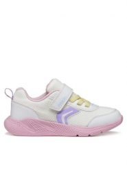 Geox Sneakersy J Sprintye Girl J36FWB 01454 C0406 D Biały. Białe buty sportowe dziewczęce Geox, bez wzorów, z materiału, bez zapięcia. Za 229.99 zł.