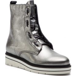 Botki TOMMY HILFIGER - Sporty Feminine Boot FW0FW03985 Light Silver 016. Szare kozaki damskie Tommy Hilfiger, z materiału, bez obcasa. W wyprzedaży za 419.00 zł.