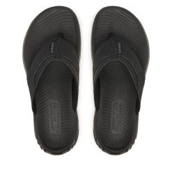 Japonki Skechers. Czarne klapki męskie Skechers, retro. Za 229.99 zł.