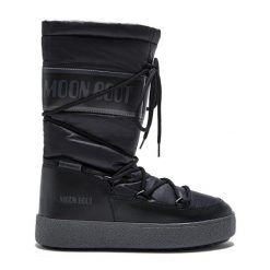 Śniegowce damskie Moon Boot Ltrack High Nylon Wp. Czarne śniegowce i trapery damskie Moon Boot, z nylonu. Za 913.99 zł.