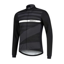 Zimowa kurtka softshell Stripe. Białe kurtki męskie Rogelli, na zimę, l, bez wzorów, z softshellu, bez kaptura. Za 220.00 zł.