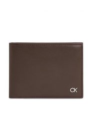 Calvin Klein Portfel Metal Ck K50K511689 Czarny. Czarne portfele męskie Calvin Klein, bez wzorów, ze skóry. Za 399.99 zł.