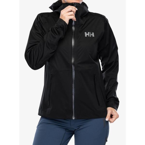 Damska kurtka wodoodporna Helly Hansen Momentum 3L Stretch. Czarne kurtki damskie Helly Hansen, l, bez wzorów, bez kaptura, trekkingowe. Za 801.99 zł.