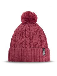 Jack Wolfskin Czapka Pompom 1905092 Fioletowy. Fioletowe szaliki i chusty damskie Jack Wolfskin, bez wzorów, z materiału, sportowe. Za 149.99 zł.