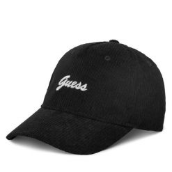 Czapka z daszkiem Guess. Czarne czapki i kapelusze damskie Guess, z aplikacjami. Za 129.99 zł.