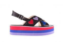 Sandały Bayla-176 19136 Czarny, Skóra naturalna - 41. Czarne sandały damskie Bayla, bez wzorów, z materiału, bez obcasa, na platformie, bez zapięcia. W wyprzedaży za 62.10 zł.