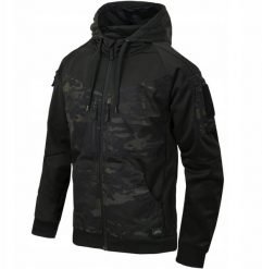 ROGUE Hoodie (FullZip) - Black / MultiCam Black - XS/Regular. Czarne bluzy męskie HELIKON, m, bez wzorów, bez kaptura. Za 349.99 zł.