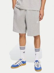 Adidas Szorty sportowe Essentials Trefoil JW8624 Szary Regular Fit. Szare krótkie spodenki sportowe męskie Adidas, m, bez wzorów, z bawełny. Za 168.99 zł.