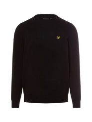 Lyle & Scott sweter z dzianiny Mężczyźni Bawełna czarny, XL. Czarne swetry przez głowę męskie Lyle & Scott, m, bez wzorów, z bawełny, bez kołnierzyka. Za 379.95 zł.